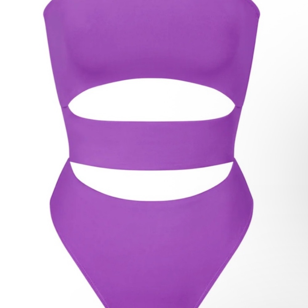 SKIMS Vibrant Fuscia One Piece Swimwear - Picture 4 of 6